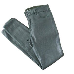 DL1961 Emma Low Rise Skinny Coated Jean in Ivy‎ 29